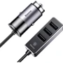 Зарядное устройство Baseus Car Charger 3xUSB Enjoy Together 5.5A Dark Gray (CCTON-0G): Сила тока 2.4А и более
