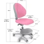 Комплект стол Ergokids TH-320 Pink + кресло Evo-kids Mio KP (TH-320 W/PN + Y-407 KP) фото 11