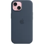 Чехол для iPhone Apple iPhone 15 Silicone Case with MagSafe - Storm Blue (MXPF3ZM/A): Цвет синий