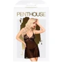 Мини-платье с кружевным лифом и стрингами Penthouse - Bedtime Story Black M/L