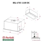Вытяжка Perfelli BSL 6783 GR 1100 DC: Тип воздухоочистителя Рециркуляция, Отвод
