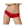Трусики-бразилиана из цветочного кружева Raja Thong red S/M - Passion