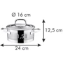 Кастрюля Tescoma President 1.5 л 16 см (780241): Тип Традиционная