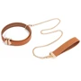 Ошейник с поводком LOCKINK Tied Collar with Leash Set - Brown