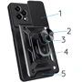 Чехол для телефонов BeCover Military Black for Honor 200 Lite (713044): Тип накладка на заднюю часть