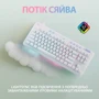 Клавіатура Logitech G715 TKL Wireless RGB GX Linear Off-White (920-010692): інтерфейс підключення Bluetooth