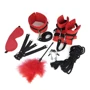 Набір БДСМ Art of Sex - Soft Touch BDSM Set 9 предметів червоний