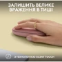 Мышь Logitech Pebble Mouse 2 M350s Tonal Rose (910-007014): Максимальное разрешение сенсора, dpi 1000