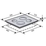 Варочная поверхность GRANADO GIH 614 Black glass: Тип нагревательного элемента электрической поверхности Индукционный