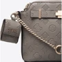 Женская сумка кросс боди Guess Bea Double Zip Crossbody серая (HWVS8132150-TAU): Фактура Тиснение, Матовая