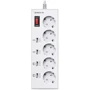 Сетевой фильтр REAL-EL RS-5F CHARGE 4, 3m, white (EL122300015)