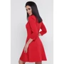 Платье FashionUp PL-1751C 44 красное повседневное до середины бедра: Состав Вискоза, Эластан