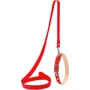 Ошейник с поводком Collar капроновый 14 мм 25-33 см красный (05483)