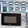 Мікрохвильова піч Bomann MWG 6015 CB silver: Потужність мікрохвиль, Вт 700