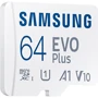 Карта пам'яті Samsung 64GB microSDXC Class 10 UHS-I U1 Evo Plus + adapter (MB-MC64KA/RU): Обсяг 64 ГБ
