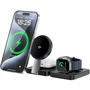 Зарядное устройство WIWU Wireless Charger 15W Black (Wi-W028) for iPhone 16 I 15 I 14 I 13 I 12 series, Apple Watch and Apple AirPods