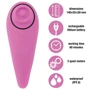 Пульсатор для клитора плюс вибратор FeelzToys - FemmeGasm Tapping & Tickling Vibrator Pink