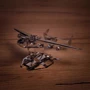Коллекционная модель-конструктор Metal Time Ukrainian Dream Official SE самолет Ан-225 Мечта мини (MT001SE): Рекомендуемый возраст от 12 и старше