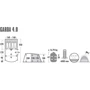 Палатка High Peak Garda 4.0 Light Grey/Dark Grey/Green (11821)