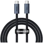 Кабель Baseus Cable USB-C to USB-C Flash Full FeatuRed USB 4.0 100W 1m Tarnish (CASS010014)