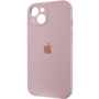Чехол для iPhone Mobile Case Silicone Case Full Camera Protective Chalk Pink for iPhone 15 Plus: Материалы Силикон