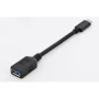 Адаптер Digitus Adapter ASSMANN USB-C to USB 3.0 OTG Black (AK-300315-001-S): Цвет черный
