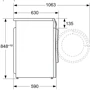 Стиральная машина Bosch WNA13401PL: Загрузка белья (стирка), кг 8