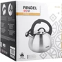 Чайник RINGEL Trio 2.5 л (RG-1005): Область застосування Для галогенних / склокерамічних плит, Для електричних плит, Для індукційних плит, Для газових плит