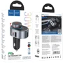 FM-трансмітер + зарядний пристрій Hoco E72 PD30W Alegria car BT FM transmitter Metal Gray фото 5