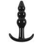 Анальная пробка Jelly Rancher T-plug Ripple, 7.6x3.2 см, черный