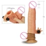 Насадка с вибрацией LoveToy Add 1.5" Vibrating Silicone Extender, Flesh