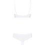 Ажурный эротический комплект Obsessive Alabastra set white S/M