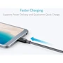 Кабель ANKER Cable USB-C to USB-C 2.0 Powerline+ V3 1.8m Grey (A81880A1): Длина 1.8 м