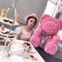 Мишка из роз UFT Bear Flowers UFT BB2 Pink фото 3