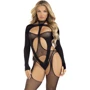 Бодистокинг Leg Avenue Bodystocking with cutout teddy Black One Size