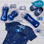 Пустышка Nuvita Air55 Cool симметричная с колпачком светящаяся в темноте DREAM BIG 6m+ темно-синяя (NV7085GBM): Материал силикон