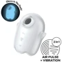 Вакуумный клиторальный стимулятор с вибрацией Satisfyer Glowing Ghost White