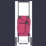 Сумка-тележка Epic City X Shopper Evolution 33 Red Plum: Объем 33 л