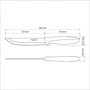 Набор кухонных ножей Tramontina Plenus Light Grey для мяса 15.2 см 12 шт. (23423/036): Количество предметов 12