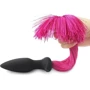 Анальная пробка c хвостом LoveToy Silicone Anal Plug With Pony Tail