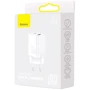 Зарядное устройство Baseus Wall Charger USB+USB-C Super Si Pro 30W White (CCSUPP-E02): Количество USB-портов 2