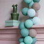 Гирлянда Cotton ball lights на 20 шаров 3,8м, Mint: Тип Хлопковые шарики