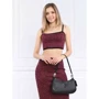 Женская сумка багет GUESS NOELLE TOP ZIP SHOULDER BAG черная (HWZG7879180-BLA): Застежка Молния