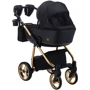 Коляска 2 в 1 Adamex Barcelona Polar (Pink Gold) BR603 (624633): Ширина шасси 58.5 см