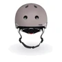 Детский защитный шлем Scoot&Ride коричневый с фонариком (SR-181206-BROWNLINES): Цвет коричневый