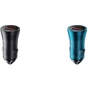Зарядний пристрій Baseus Car Charger USB+USB Golden Contactor 60W Blue (CGJM000003) фото 7
