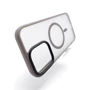 Чехол для iPhone BeCover Metal Buttons Case with MagSafe Gray for iPhone 16 Pro Max (712101): Материалы поликарбонат и полиуретан
