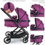 Коляска-трансформер Bambi M 3895-9 Фиолетовая: Возможность установки люльки есть
