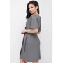 Сукня FashionUp PL-1619B 52 сіре повсякденне до середини стегна: Склад Віскоза, Еластан