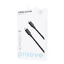 Кабель Proove Cable USB-C to USB-C Striped Silicone 60W 1m Black: Тип USB-C - USB-C